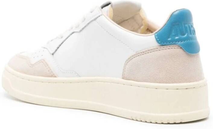 Autry Vintage-geïnspireerde Lage Sneakers Wit Azure Multicolor Dames