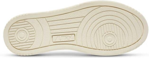 Autry Vintage-geïnspireerde leren sneaker in wit
