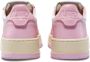 Autry Witte en Roze Lage Leren Sneakers Witte Roze Leren Sneakers voor Dames Multicolor White Dames - Thumbnail 43