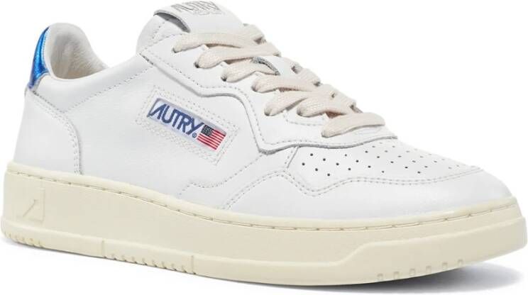 Autry Vintage-geïnspireerde leren sneaker White Dames