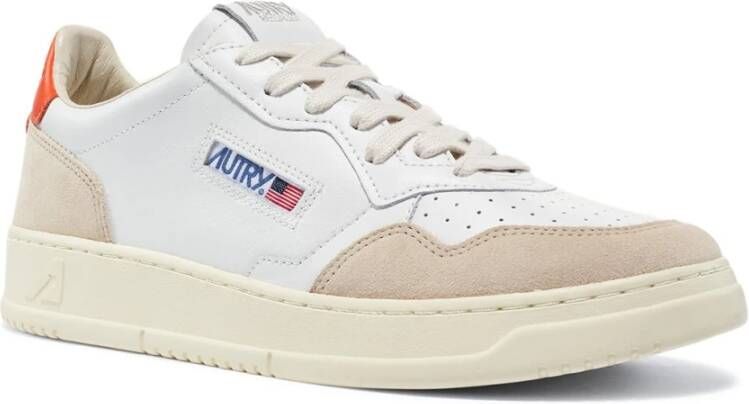 Autry Vintage geïnspireerde Medalist Low Sneaker voor vrouwen White Dames