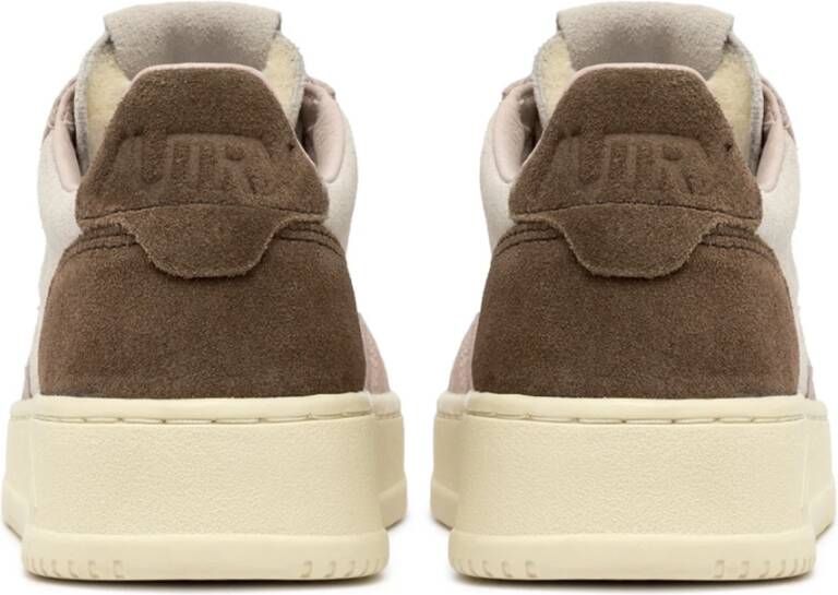 Autry Vintage-geïnspireerde suède sneaker met geperforeerde neus Multicolor Dames