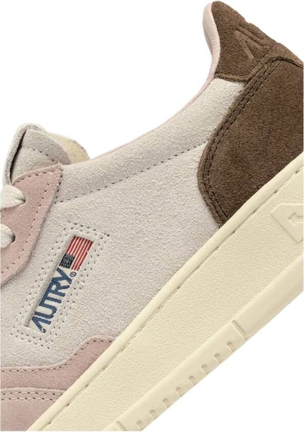 Autry Vintage-geïnspireerde suède sneaker met geperforeerde neus Multicolor Dames