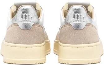 Autry Vintage-geïnspireerde witte leren sneakers White Dames