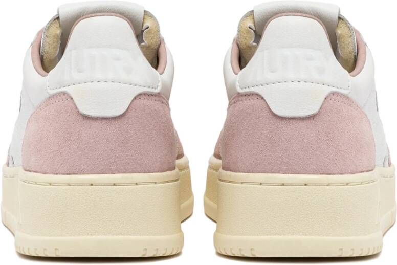 Autry Vintage-geïnspireerde witte leren sneakers White Dames