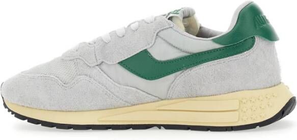 Autry Vintage Grijze Sneakers met Logo Patch Gray Heren