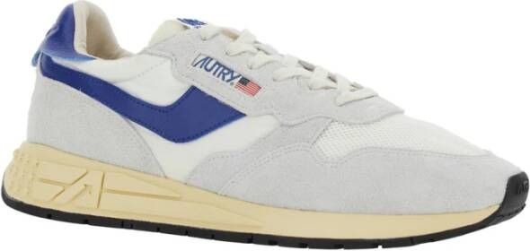 Autry Vintage Grijze Sneakers met Logo Patch Gray Heren