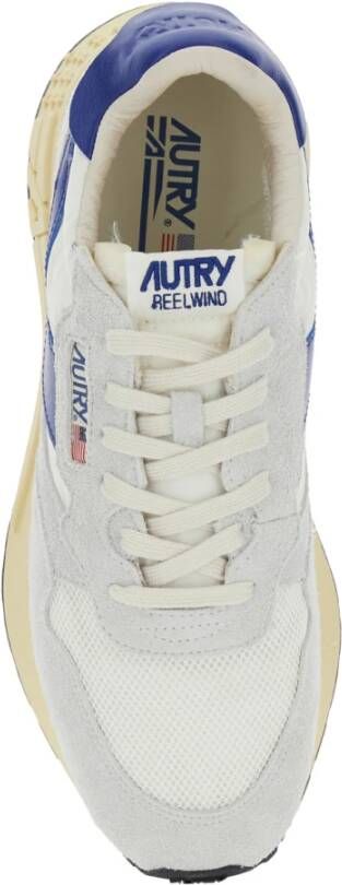 Autry Vintage Grijze Sneakers met Logo Patch Gray Heren