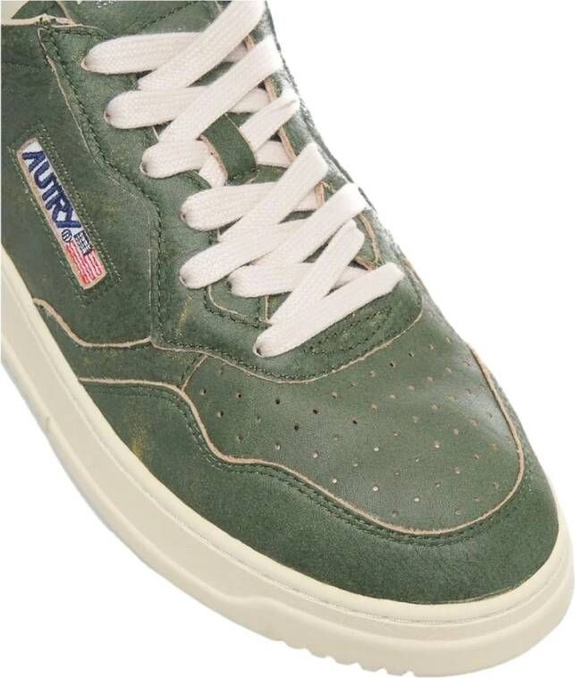 Autry Vintage Groene Leren Sneakers Green Heren