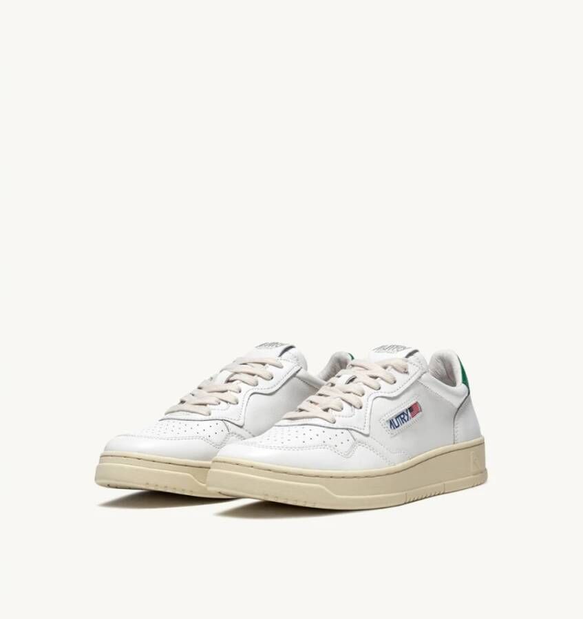 Autry Vintage Lage Leren Sneakers Groen Heren