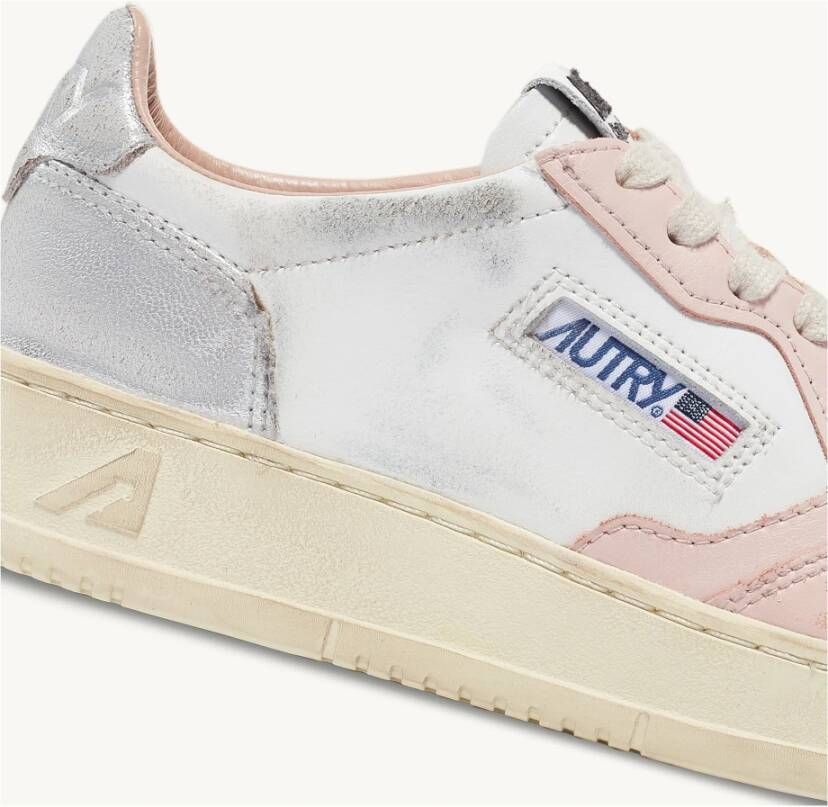 Autry Vintage Witte Leren Sneakers Multicolor Dames - Foto 10