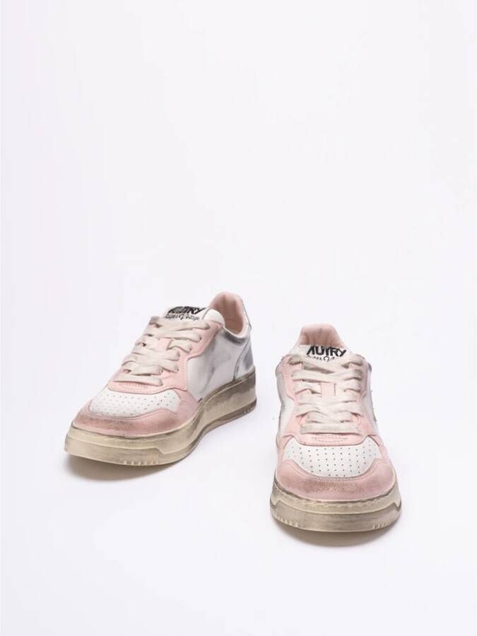 Autry Vintage Witte Leren Sneakers Multicolor Dames - Foto 12