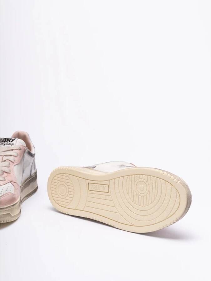 Autry Vintage Witte Leren Sneakers Multicolor Dames - Foto 14