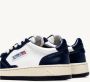 Autry Vintage Lage Leren Sneakers Wit Blauw - Thumbnail 2