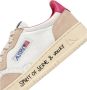 Autry Vintage Lage Leren Sneakers Wit & Fuchsia Multicolor Dames - Thumbnail 6