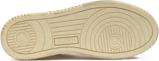 Autry Vintage Lage Sneakers in Wit Zilver White Dames