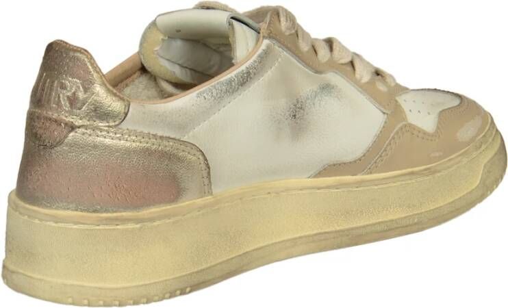 Autry Vintage Lage Sneakers voor Vrouwen White Dames