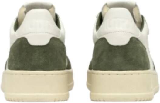 Autry Vintage Lage Top Leren Sneakers Green Heren