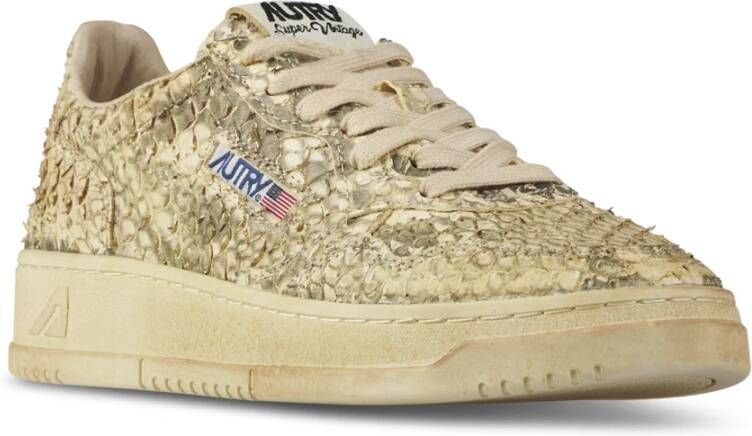 Autry Vintage Lage Top Sneakers Beige Dames