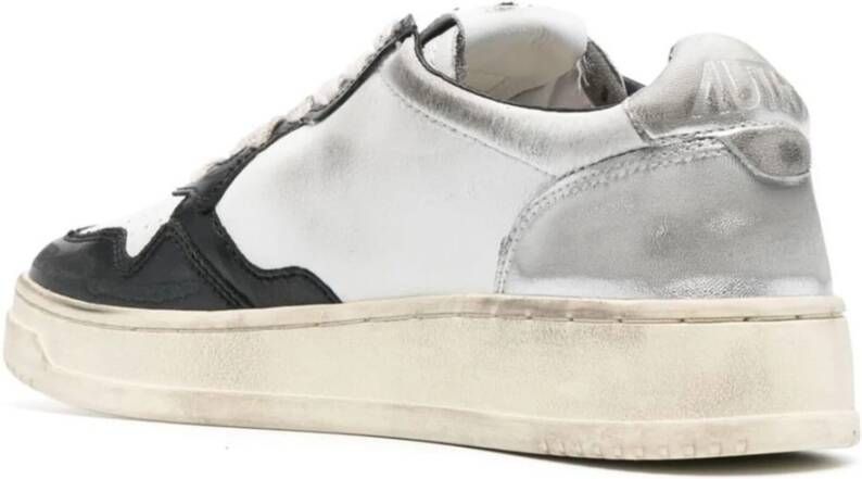 Autry Vintage Leren Sneaker Black Dames