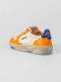 Autry Vintage Leren Sneakers in Wit en Oranje Orange Heren - Thumbnail 4