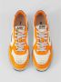 Autry Vintage Leren Sneakers in Wit en Oranje Orange Heren - Thumbnail 5