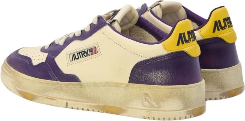 Autry Vintage Leren Sneakers Multicolor Heren