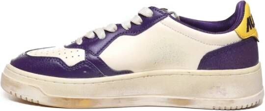 Autry Vintage Leren Sneakers Purple Dames