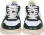 Autry Vintage Leren Sneakers Wit Groen Multicolor Heren - Thumbnail 3