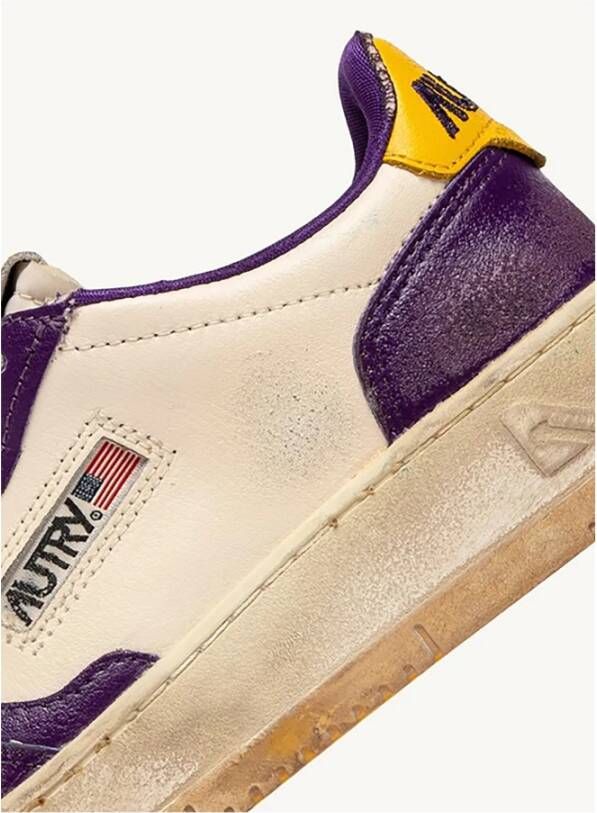 Autry Vintage Low Medalist Sneakers Purple Dames