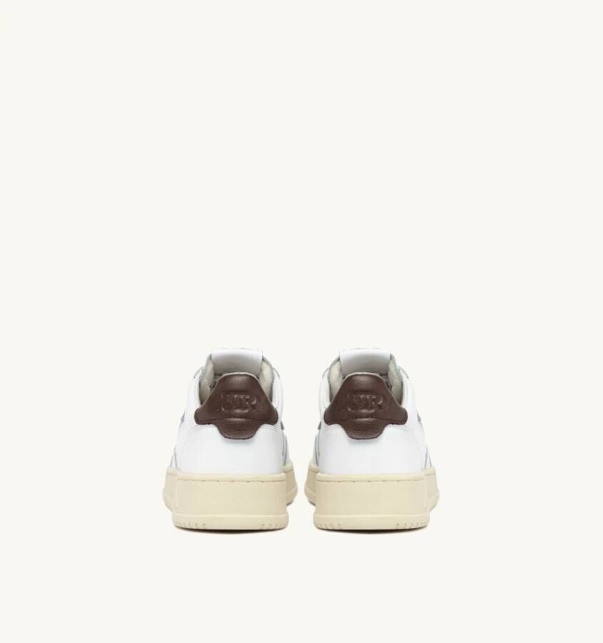 Autry Vintage Low-Top Wit Bruin Sneakers White Heren