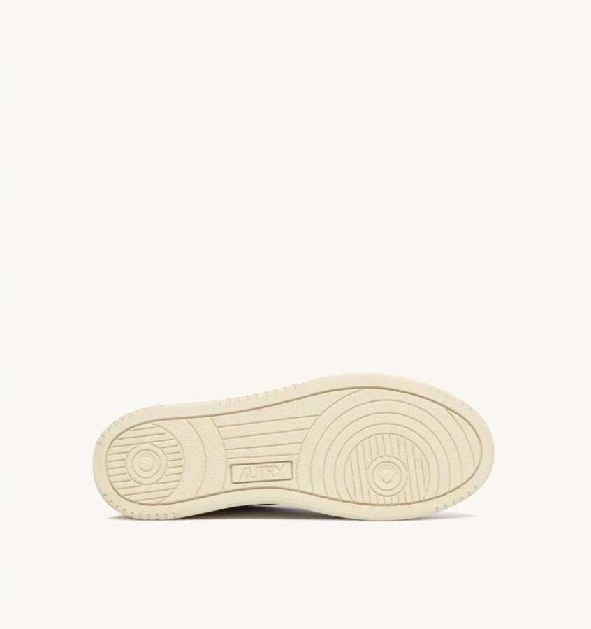 Autry Vintage Low-Top Wit Bruin Sneakers White Heren