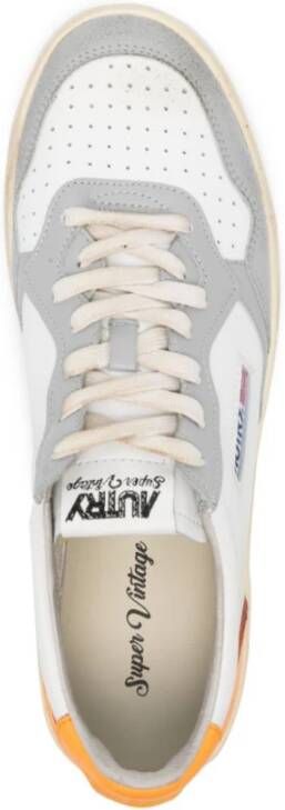 Autry Vintage Medalist Lage Top Leren Sneakers Multicolor Heren