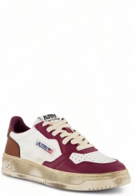 Autry Vintage Medalist Lage Top Sneakers Brown Dames