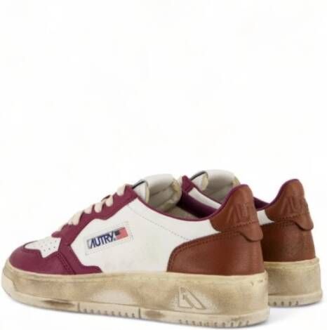 Autry Vintage Medalist Lage Top Sneakers Brown Dames
