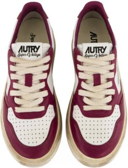 Autry Vintage Medalist Lage Top Sneakers Brown Dames