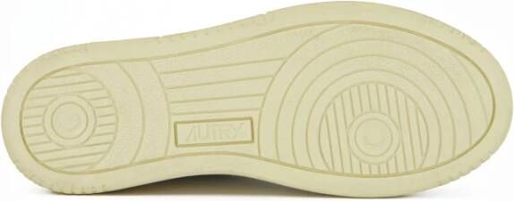Autry Vintage Medalist Leren Sneakers Groen Wit White Dames