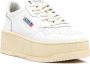 Autry Vintage Platform Leren Sneakers Wit White Dames - Thumbnail 2