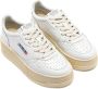 Autry Vintage Platform Leren Sneakers Wit White Dames - Thumbnail 4