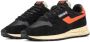 Autry Vintage stijl hardloopschoen in zwart en oranje Black Heren - Thumbnail 3