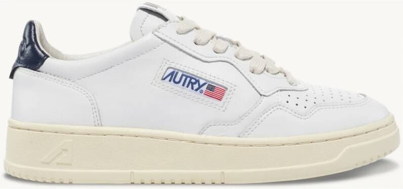 Autry Vintage Stijl Lage Top Leren Sneakers White Dames