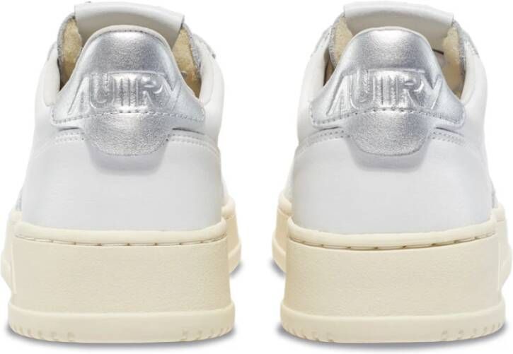 Autry Vintage Stijl Lage Top Leren Sneakers White Dames