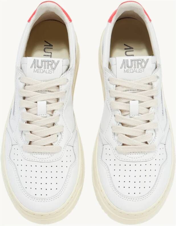 Autry Vintage Stijl Lage Top Sneakers White Dames