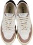 Autry Vintage-geïnspireerde leren sneakers met iconische groene hak Beige Dames - Thumbnail 7