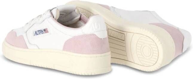 Autry Vintage Stijl Sneakers met Suède Detail White Heren