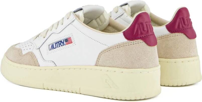 Autry Vintage stijl witte leren sneakers White Dames