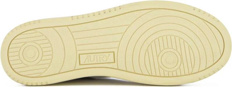 Autry Vintage stijl witte leren sneakers White Dames