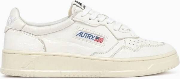 Autry Vintage Style Glossy Sneakers White Dames