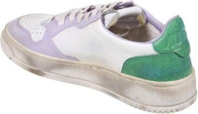 Autry Vintage Wit Groene Sneaker Multicolor Dames