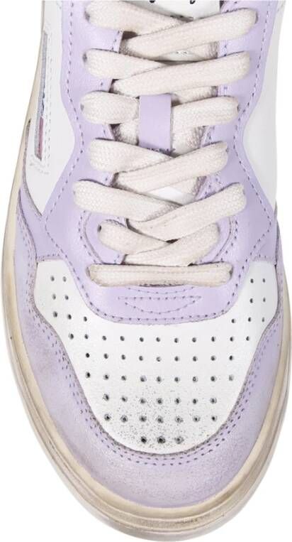 Autry Vintage Wit Groene Sneaker Multicolor Dames